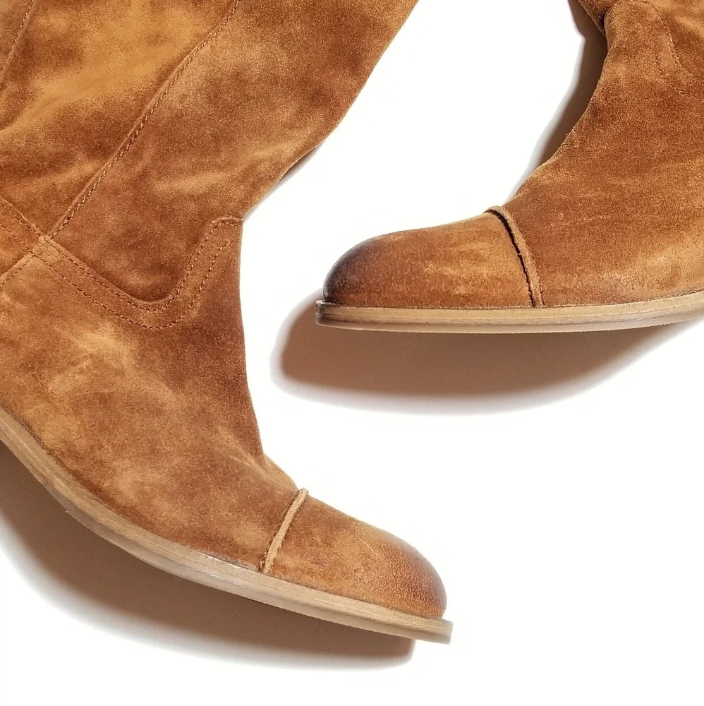 J. Crew Ryder Suede Equestrian Riding Boots - Picture 2 of 8